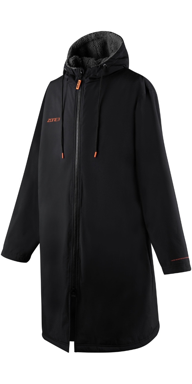 2025 ZONE3 Active-Flex Parka Robe CW25URPCR101 - Black / Orange